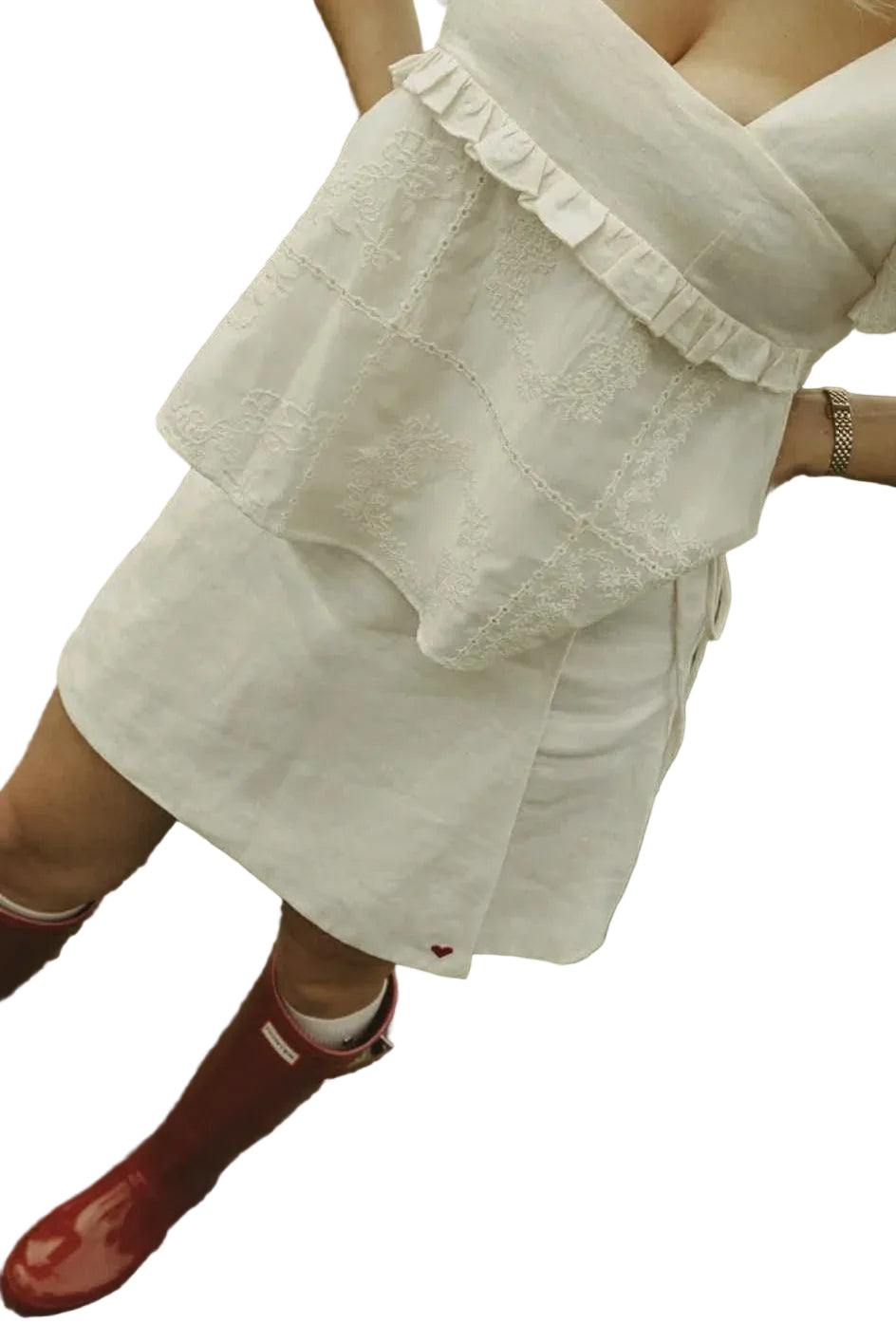 Adore Wrap Skirt White Skirts Jollou AU 4-6