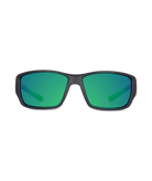 Stradbroke Mens Sunglass Black/Green Sunglasses & Glasses White Haven   