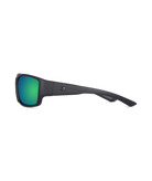 Stradbroke Mens Sunglass Black/Green Sunglasses & Glasses White Haven   