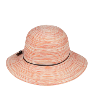 Ladies Short Brim Hat Sophia Sunset Coral Hats & Millinery Kooringal   