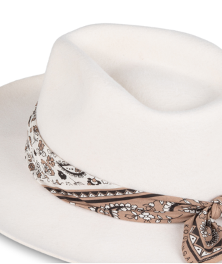 Goulburn Womens Wide Brim Fedora White Hats & Millinery Kooringal   