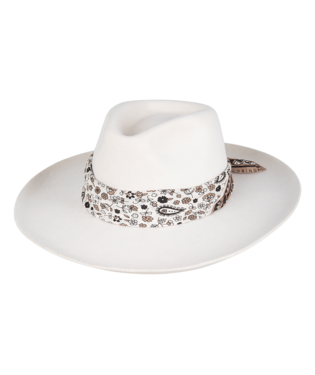 Goulburn Womens Wide Brim Fedora White Hats & Millinery Kooringal S  