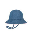 Ceduna Baby Girls Floppy Chambray Kids Hats Millymook S(0-12mnths)(44cm)
