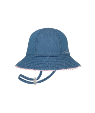 Ceduna Baby Girls Floppy Chambray Kids Hats Millymook S(0-12mnths)(44cm)
