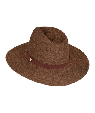 Rosebery Womens Safari Brown Hat Hats & Millinery Kooringal