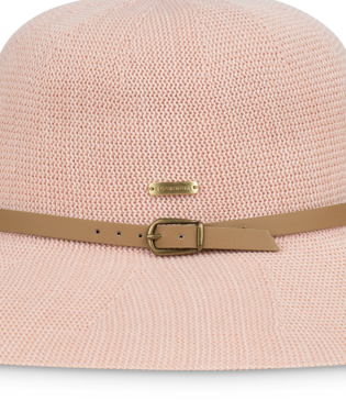 Ladies Wide Brim Hat Leslie Blush Hats & Millinery Kooringal   