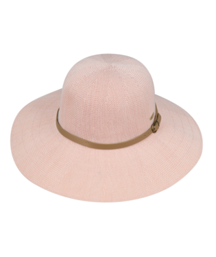 Ladies Wide Brim Hat Leslie Blush Hats & Millinery Kooringal   