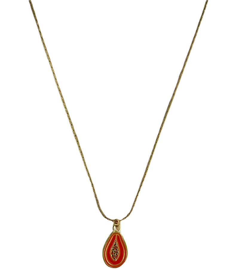 Orange Drop Necklace Necklaces Denvi
