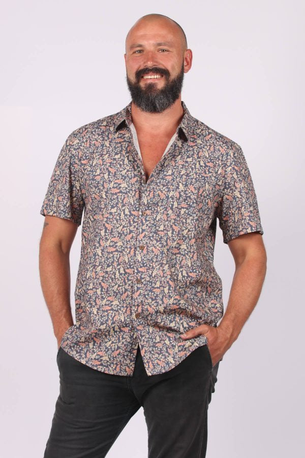 Leafy Flow Mens Shirt - Global Free Style