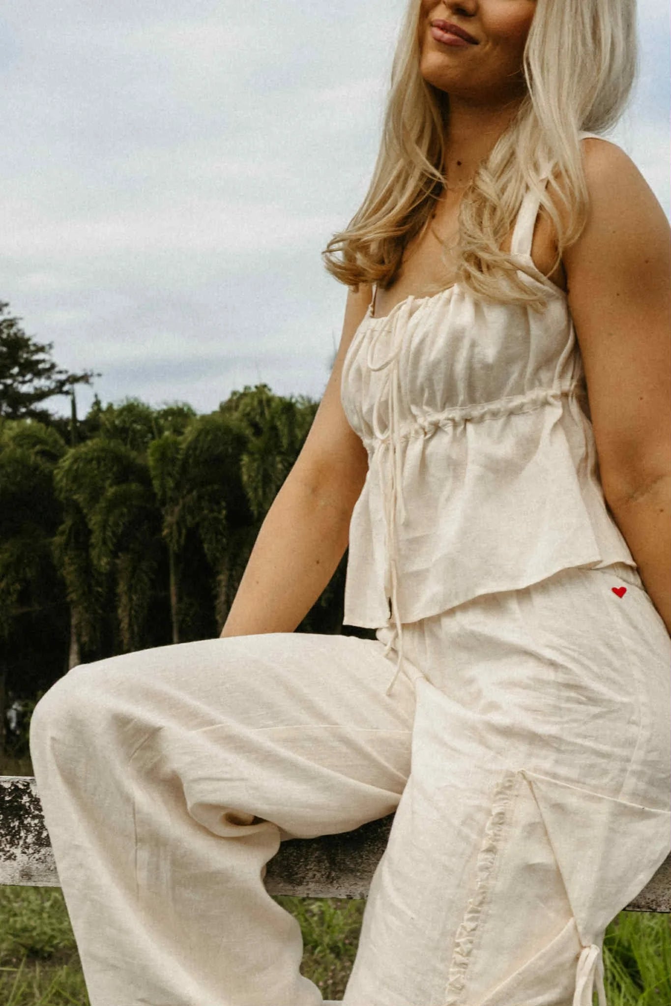 Tie The Knot Top White Tops Jollou