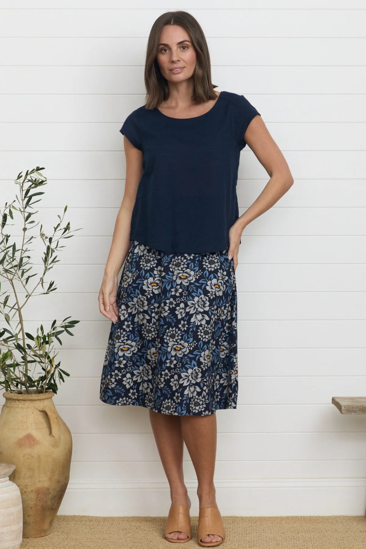 Remi Top Navy - Global Free Style