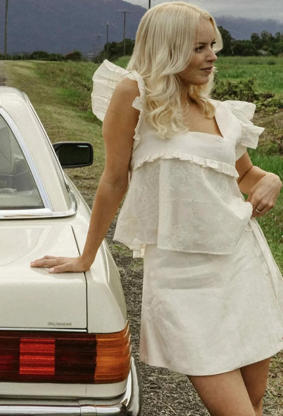 Adore Wrap Skirt White Skirts Jollou