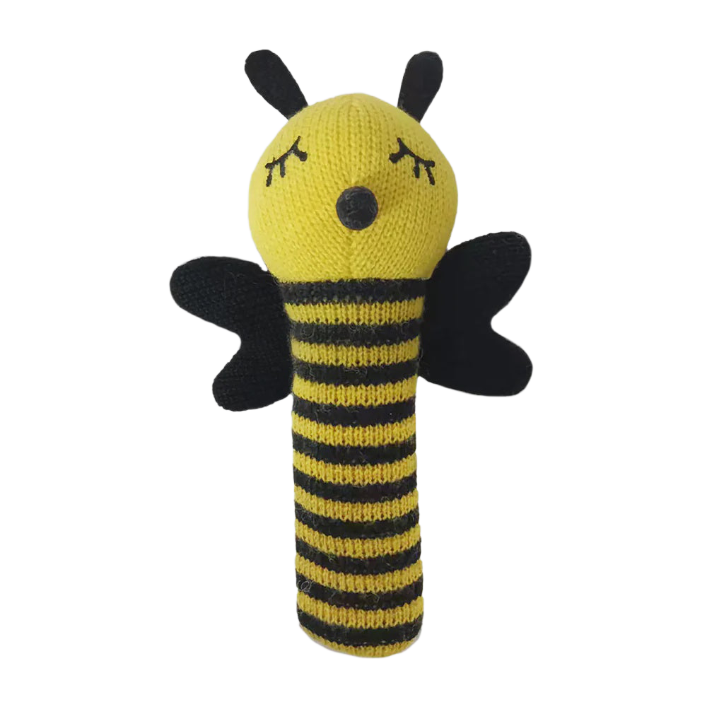 Knit rattle bumble bee Gifts and Accessories Annabel Trends   