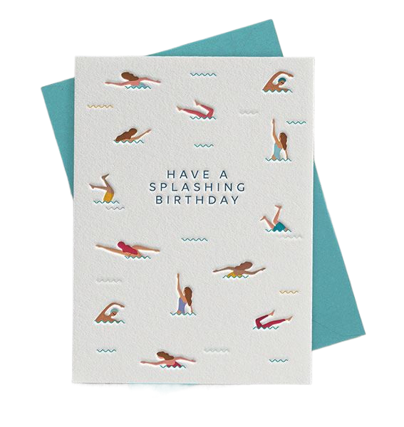 Greeting Card - Swimming Cards and Wrap Waterlyn   