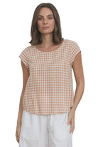 Remi Top Ginger Gingham Tops MahaShe XS(6)
