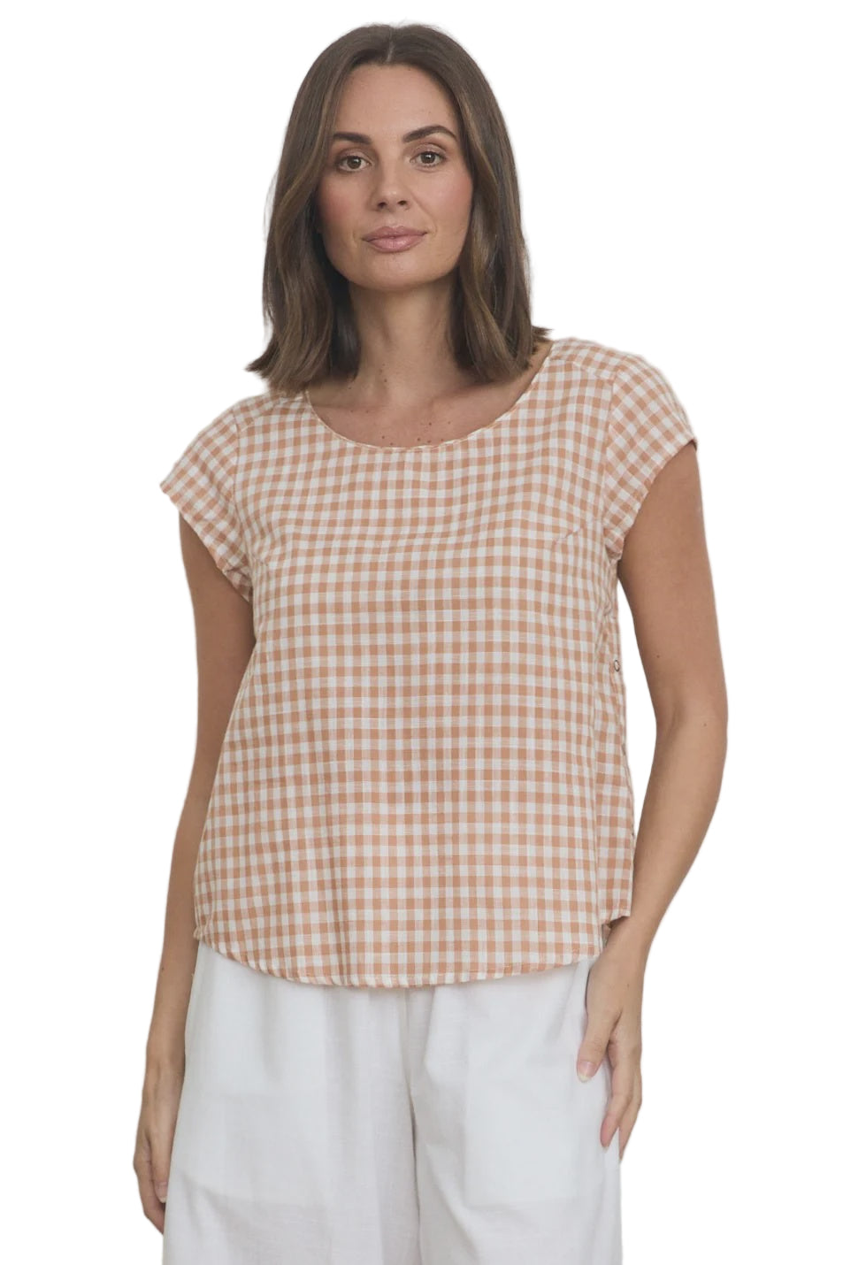 Remi Top Ginger Gingham Tops MahaShe XS(6)