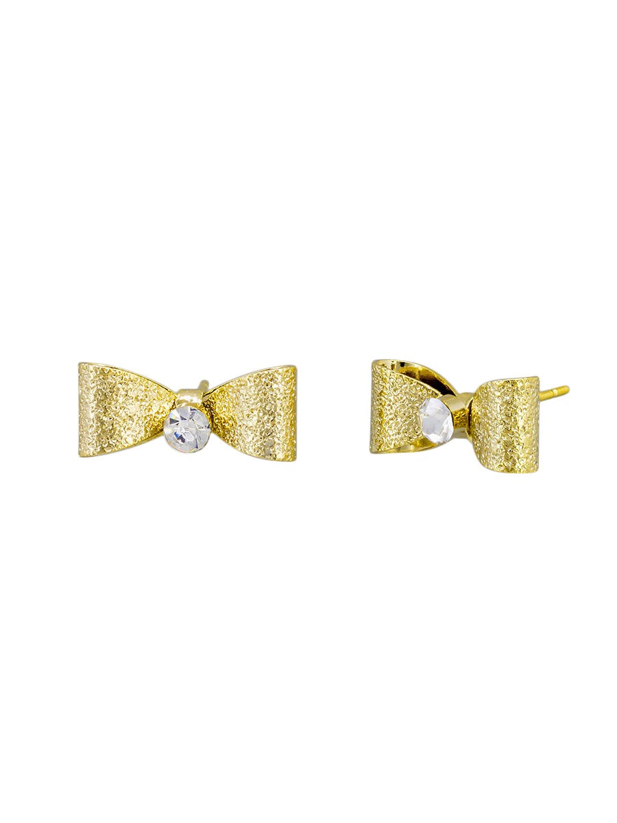 Gold Bowtie Earrings Earrings Tiger Tree