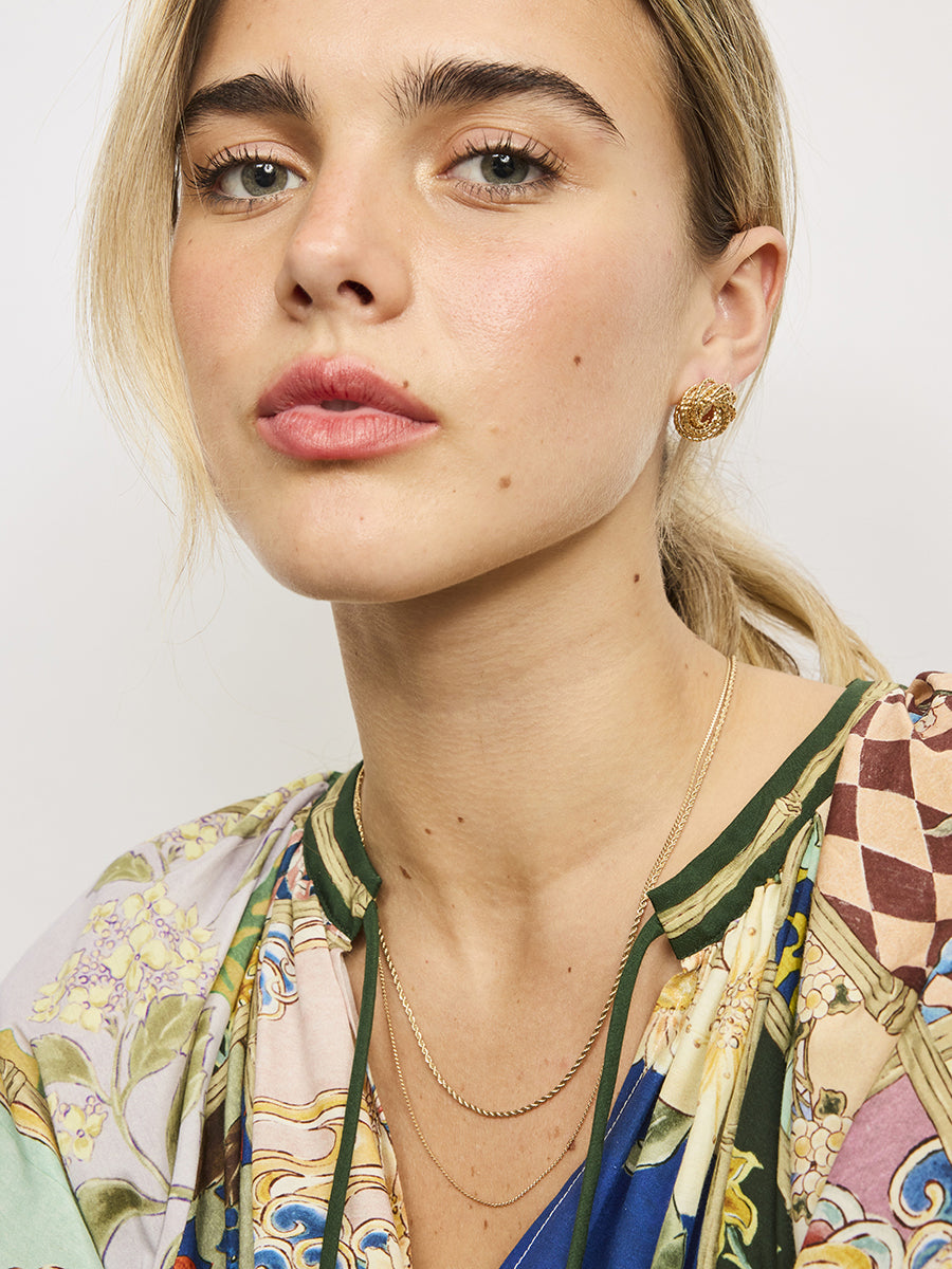 Gold Maybelle E/R Earrings Tiger Tree