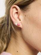 Pink Poppins Studs Earrings Tiger Tree