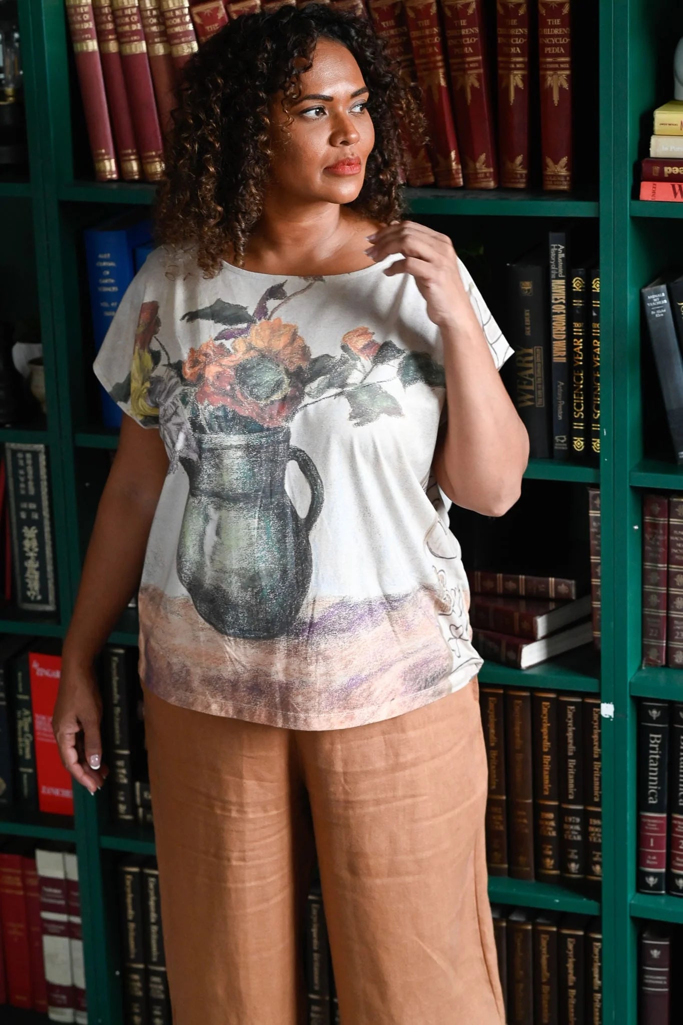 Eleanor Tee Fleurs Tops Lazybones