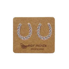 Cubic Horseshoe Post Earring Rose Gold Earrings Fabienne