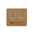 Cubic Horseshoe Post Earring Silver Earrings Fabienne