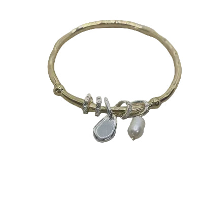 Irregular Shape Charm Bangle Gold/Silver Bracelets and Bangles Fabienne