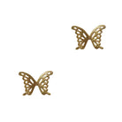 Filigree Butterfly Post Gold Earrings Fabienne