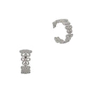 Filigree Flower Hoop Post Earrings Silver Earrings Fabienne