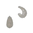 Floral Filigree Waterdrop Post Earrings Silver Earrings Fabienne
