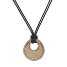 Open Teardrop Pend Dbl Cord Necklace Gold Necklaces Fabienne