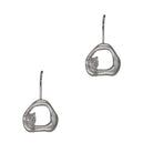 Cubic Irregular Circle Fh Earring Silver/Clear Earrings Fabienne