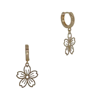 Filigree Flower Huggie Earring Gold Earrings Fabienne