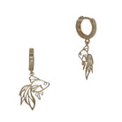Filigree Goldfish Huggie Earrings Gold Earrings Fabienne
