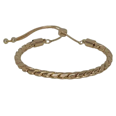 Braided Rope Slider Braclelet Gold Bracelets and Bangles Fabienne