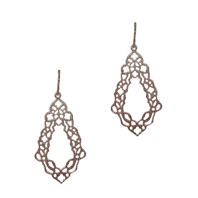 Open Filigree Diamond Fh Earring Rose Gold Earrings Fabienne