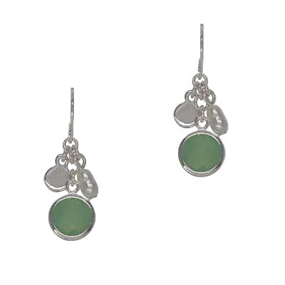 Multi Charm Cluster Fh Earring Silver/Pacific Opal Earrings Fabienne