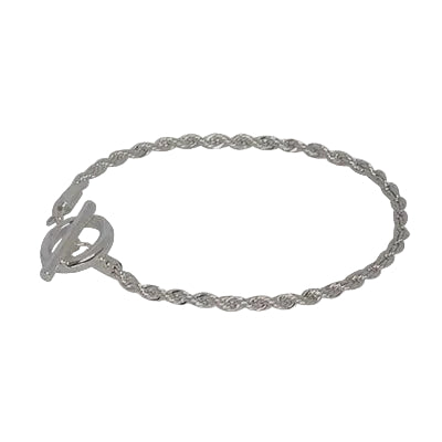 Twist Chain Fob Braclelet Silver Bracelets and Bangles Fabienne