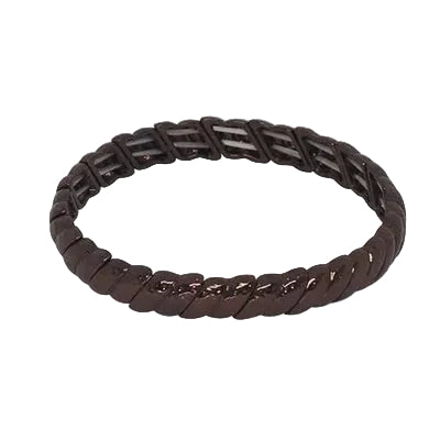 Metal Segement Stretch Braclelet Chocolate Bracelets and Bangles Fabienne
