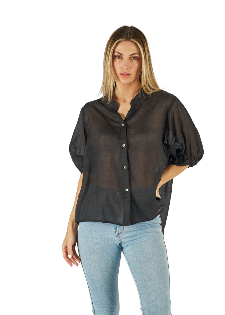 Aurora  Top Black Tops Worthier   