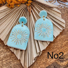 Lorelai Porcelain Earrings with Gold finish - No2 Earrings Wolf and Clay