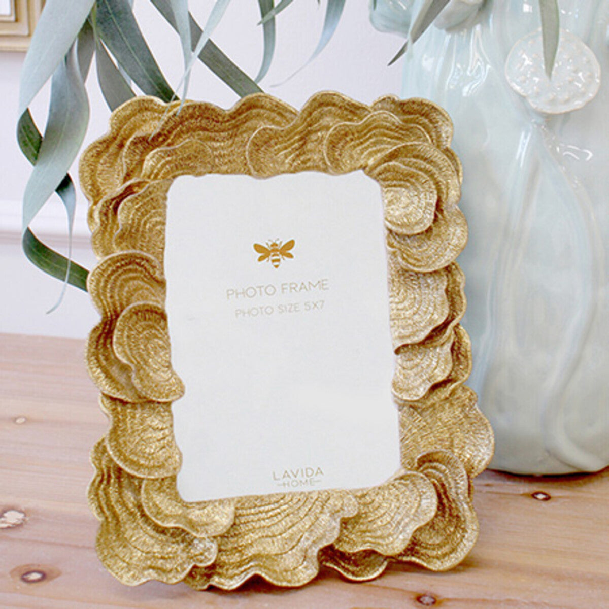 Photo Frame 5x7 Coral Washed Gold Gifts and Accessories Lavida