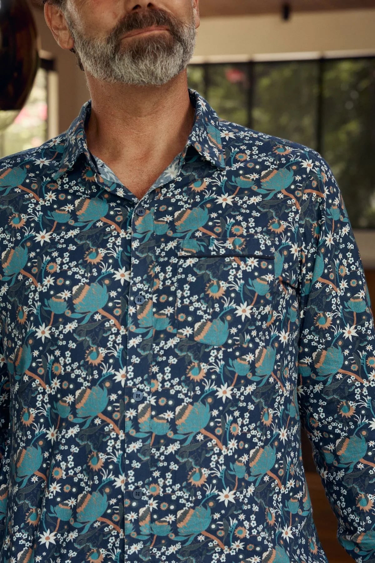 Men's Long Sleeve Waratah Mens Tops MahaShe