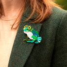 Iris Frog Brooch Green Brooches Urban