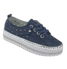 Gigi Leather Shoe Navy Shoes Global Free Style 36(5)