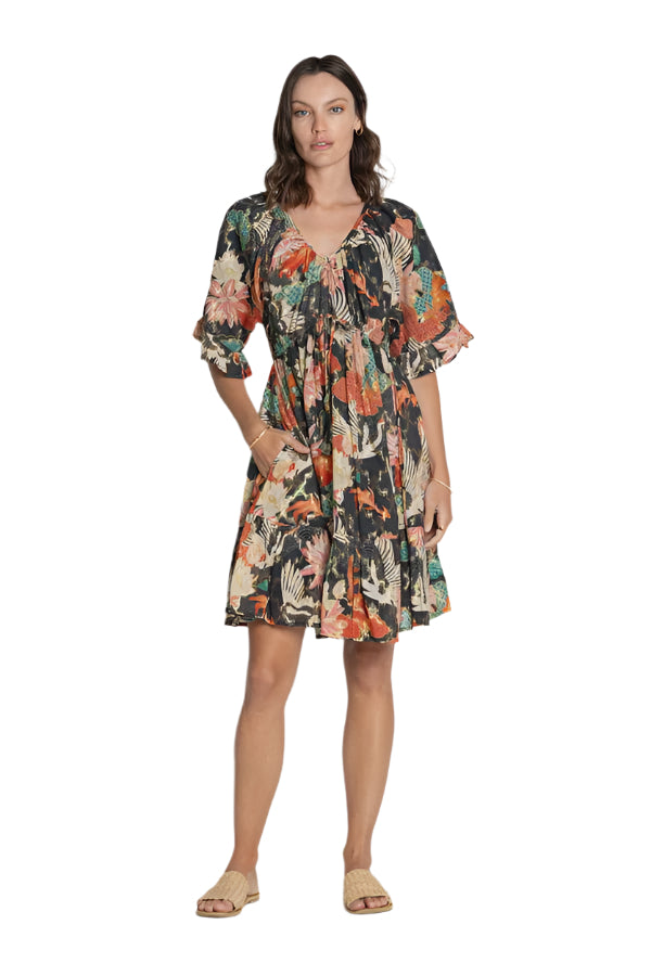 Hoshino Tie Dress Black Dresses Lula Soul S(8)