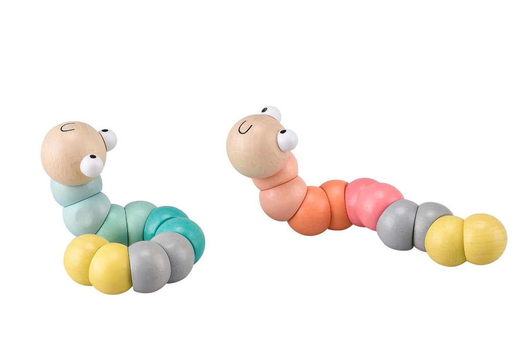 Toyslink Wooden Worms Pastel Gifts and Accessories ToysLink   