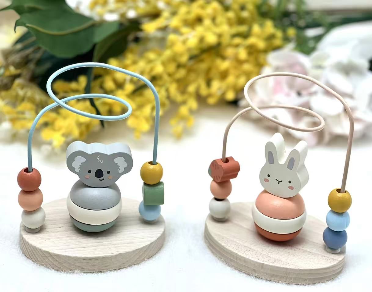 Wooden Koala & Bunny Stacking Bead Maze Gifts and Accessories ToysLink
