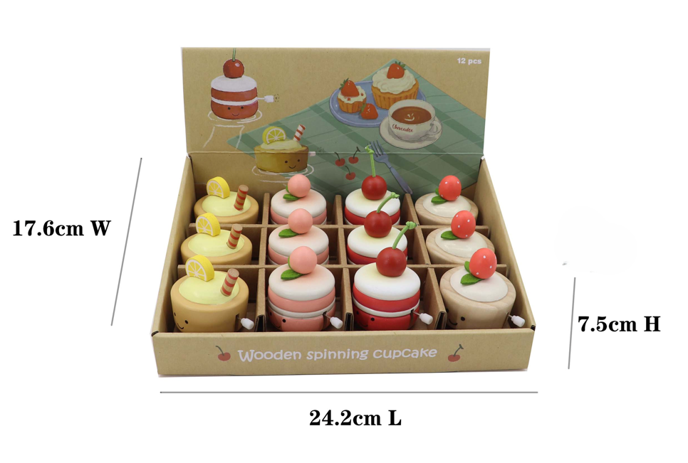 Wooden Wind-Up Cupcakes Gifts and Accessories ToysLink