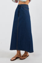 El Paso Pull-on MIDI Skirt Dark Skirts Ibisa